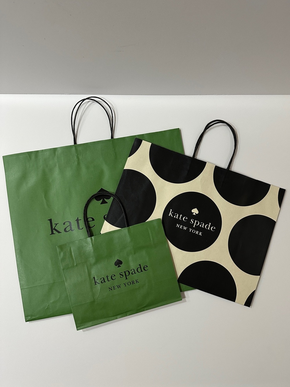 Three kate spade Gift Shopping Bags